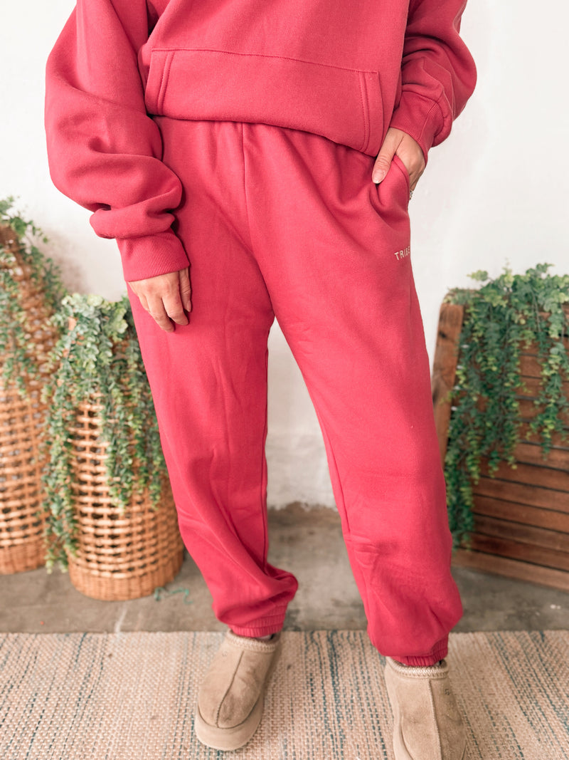 Tribe Kelley Butter Jogger in Red Line