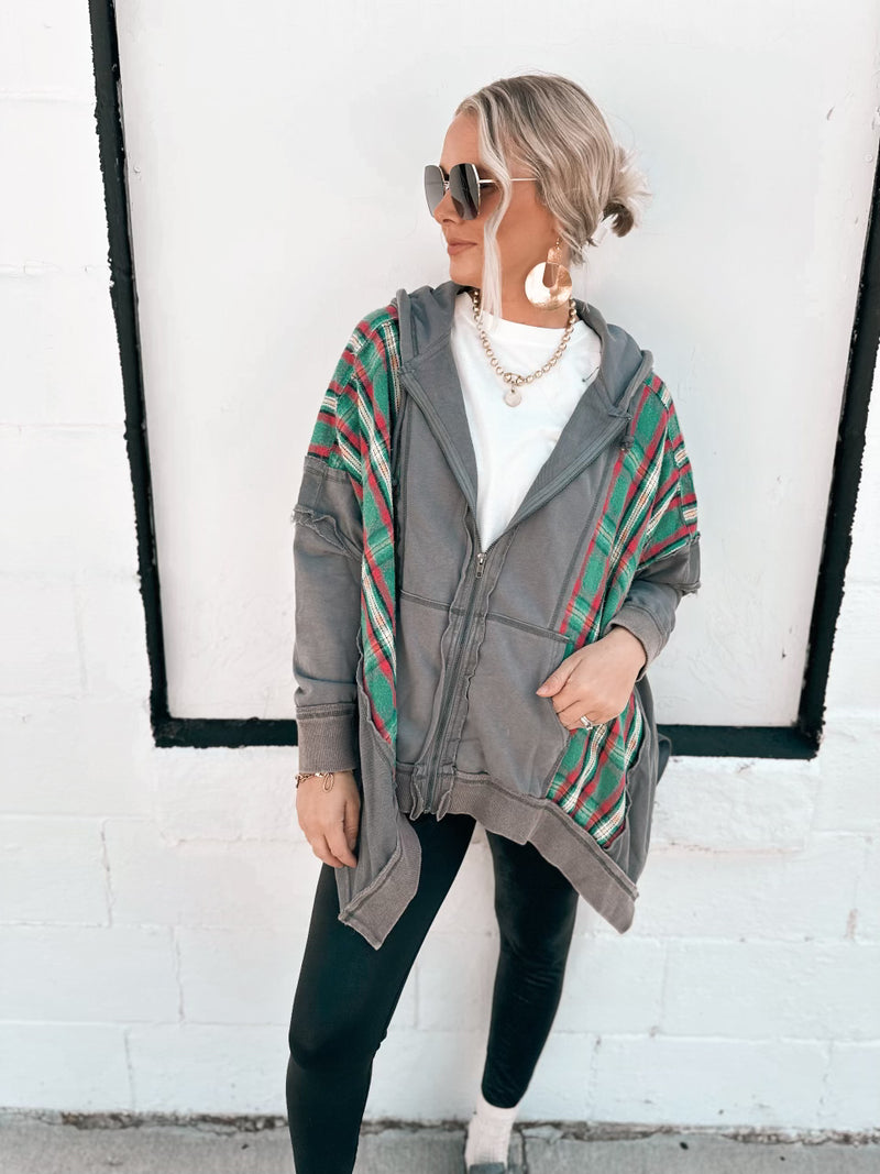 Grady Plaid Hoodie Jacket