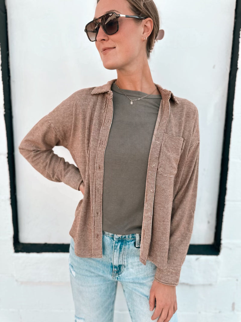 Coralie Shirt in Chocolate