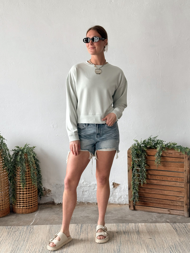 Martina Top in Frosted Mint