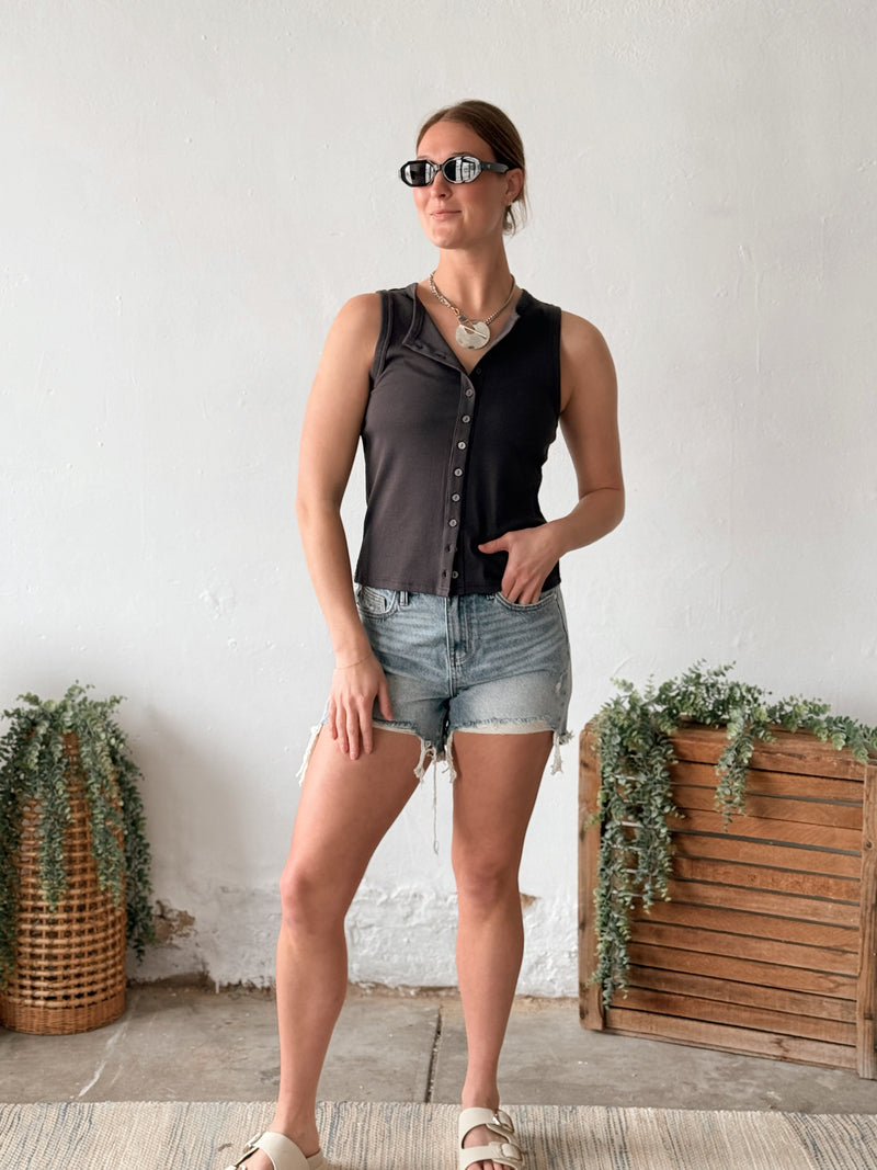 Luella Tank in Obsidian