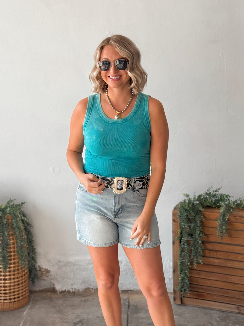 Shandi Tank in Light Teal