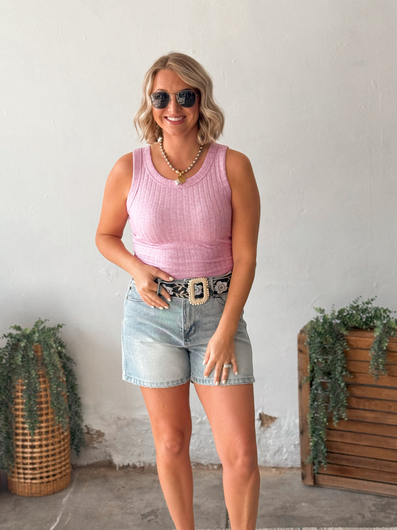 Tiana Tank in Mauve
