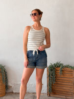 Joy Stripe Tank - Teal Multi