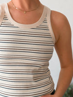 Joy Stripe Tank - Teal Multi