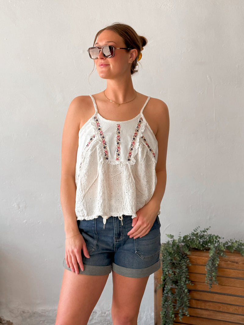 Carla Tank in Ivory