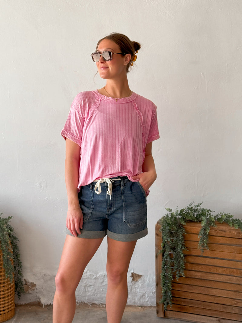 Taylor Tee in Candy Pink