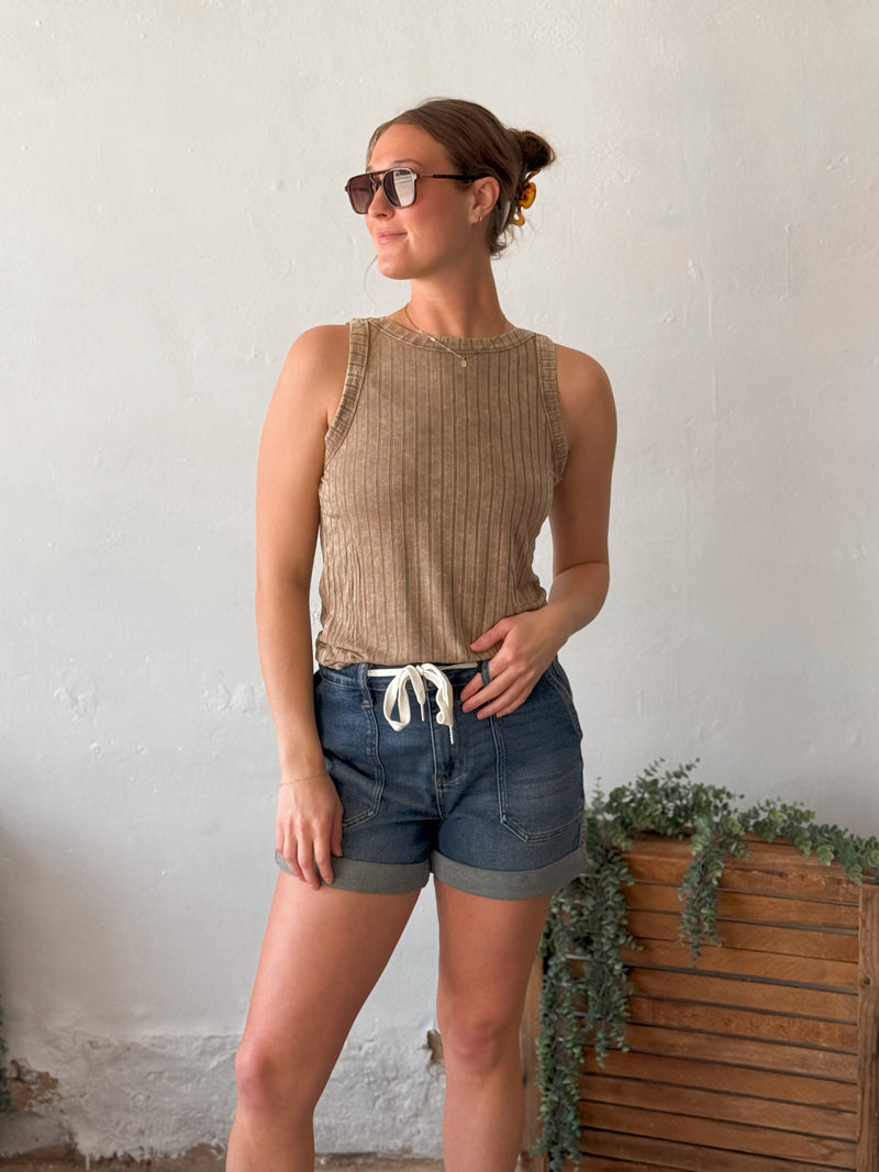 Kendra Tank in Mocha