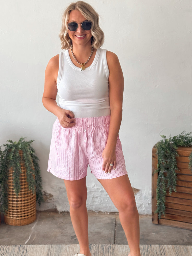 Boxer Shorts in Pink & Red