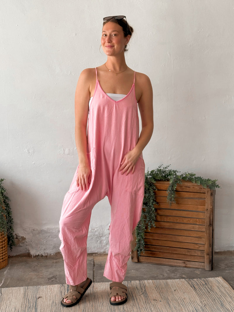 Sweet Pink Harem Jumpsuit