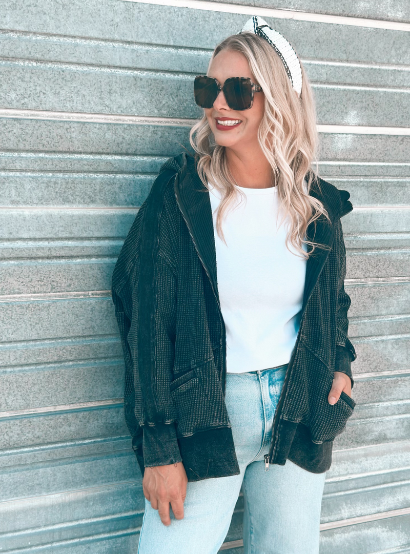 Cady Thermal Jacket in Black