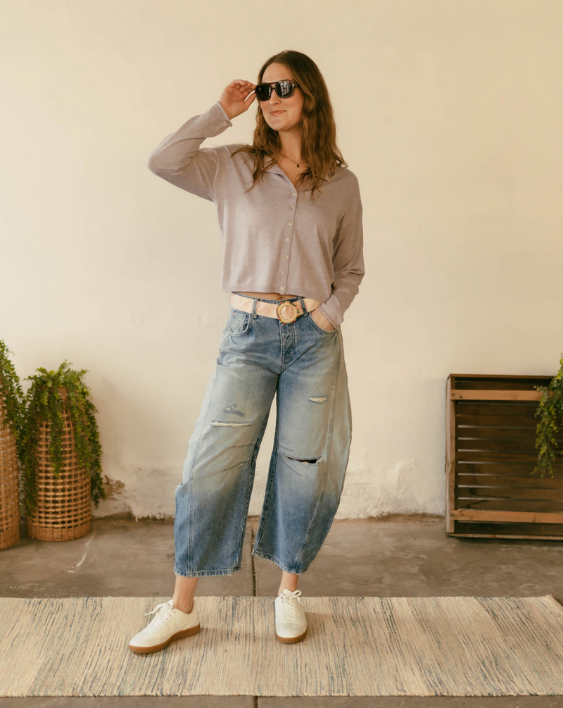 Della Cardigan in Lavender