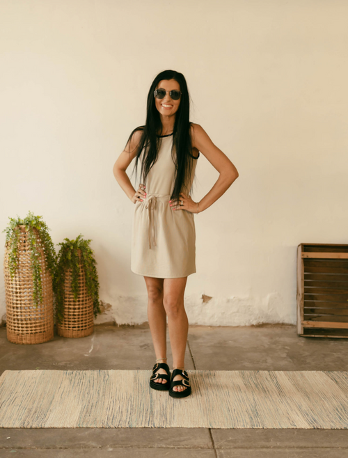 Ying Dress in Oak Rib