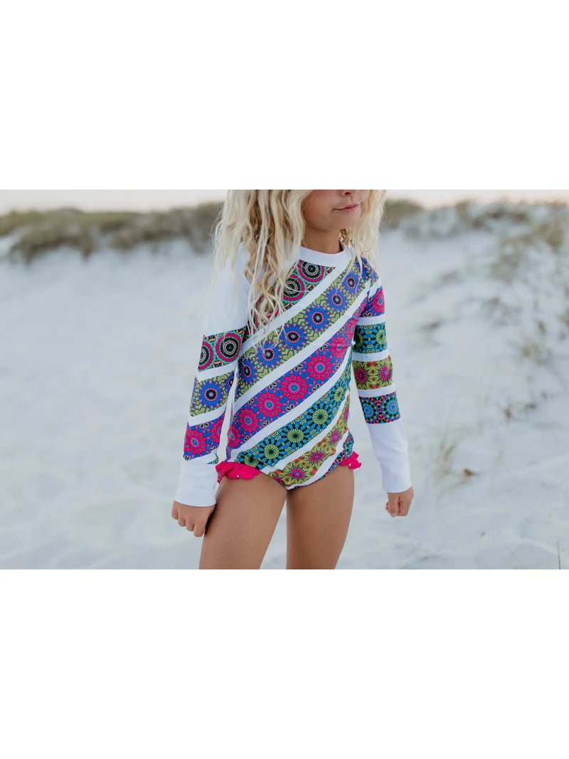 Bright Mandala Zip One Piece
