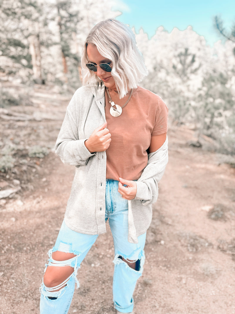 Asher Tee in Clove