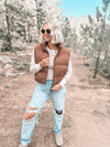 Issey Vest in Cappuccino