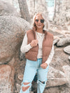 Issey Vest in Cappuccino