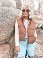 Issey Vest in Cappuccino