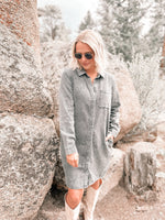 Kieran Dress in Black Acid