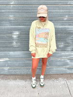 Billabong Ride In Sweatshirt in Acid Yellow