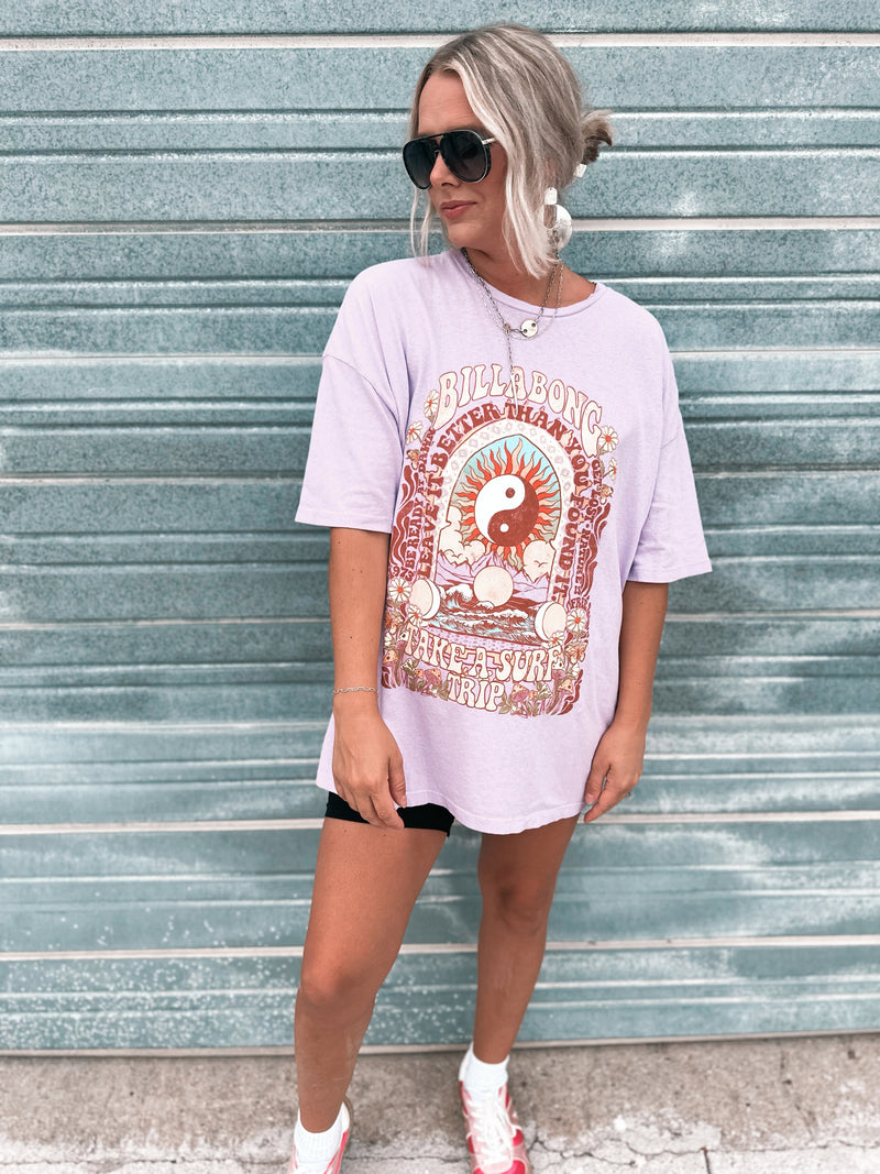 Billabong Lavender Surf Trip Tee