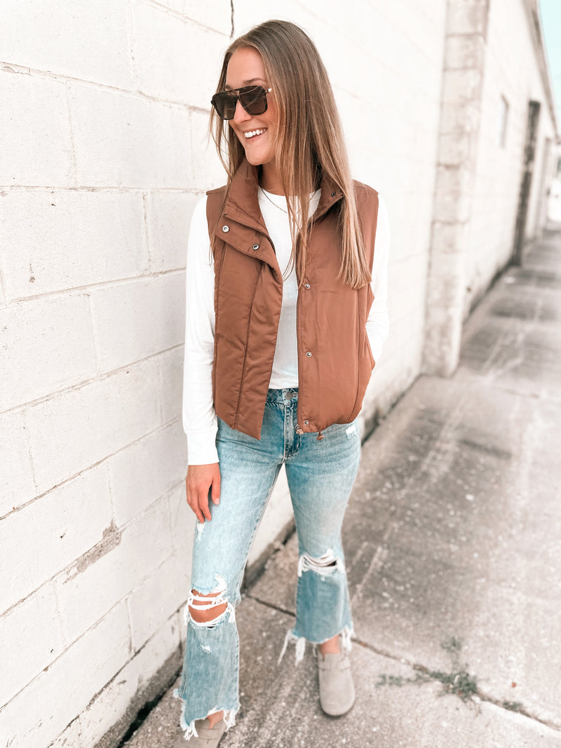 Anya Vest in Clove