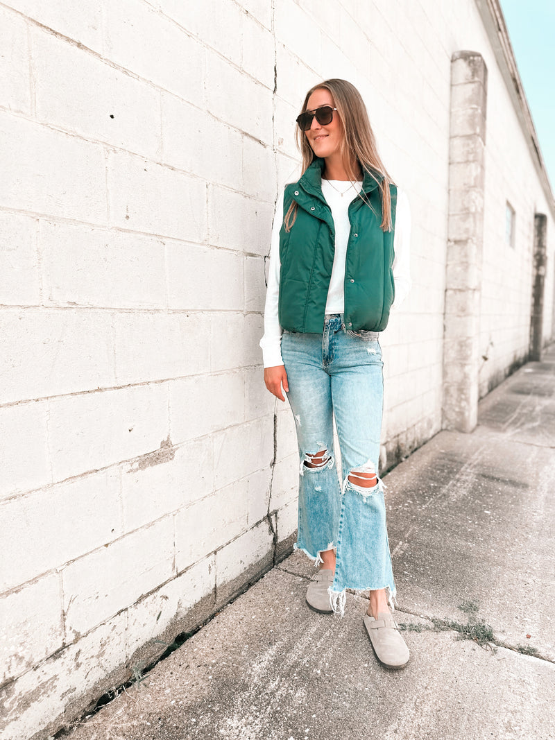 Anya Vest in Bistro Green