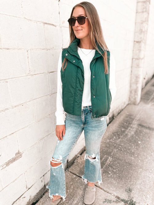 Anya Vest in Bistro Green