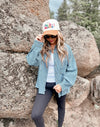 Brae Stripe Denim Jacket