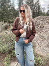 Eliza Cardigan in Brown