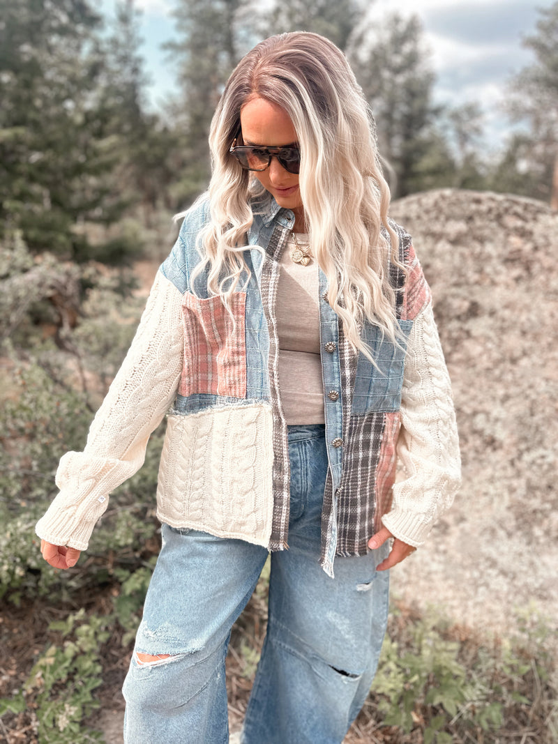 Bryce Sweater Jacket in Oatmeal