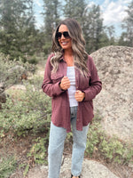 Cassian Shirt in Wine Heather