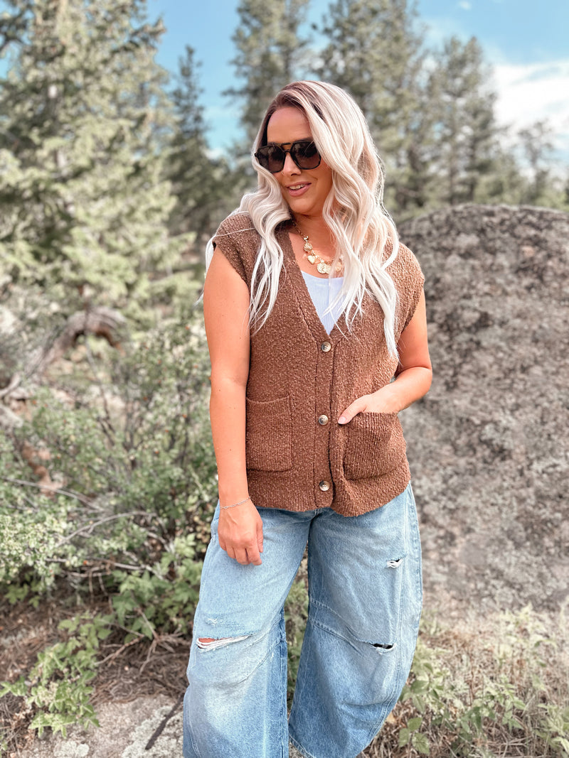 Emma Cardigan - Coffee Bean