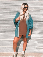 Leni Hooded Long Sleeve in Chestnut