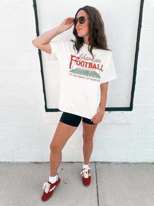 Huskers Football Field Tee