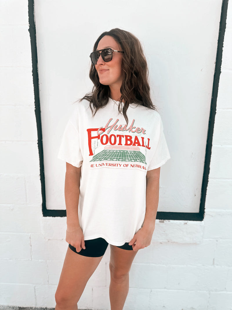 Huskers Football Field Tee