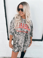 Nebraska Huskers Black Camo Tee