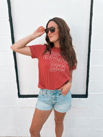 Huskers College Block Tee