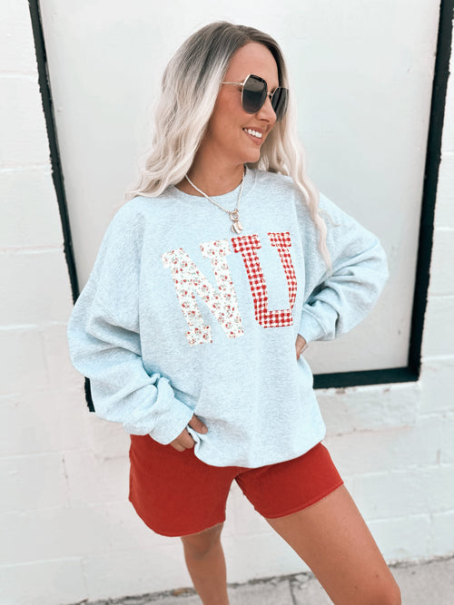 NU Quilted Puff Thrifted Sweatshirt
