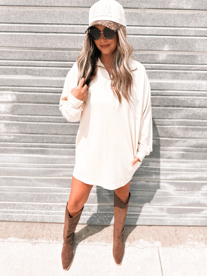 Hudson Scuba Mini Dress in Alpaca