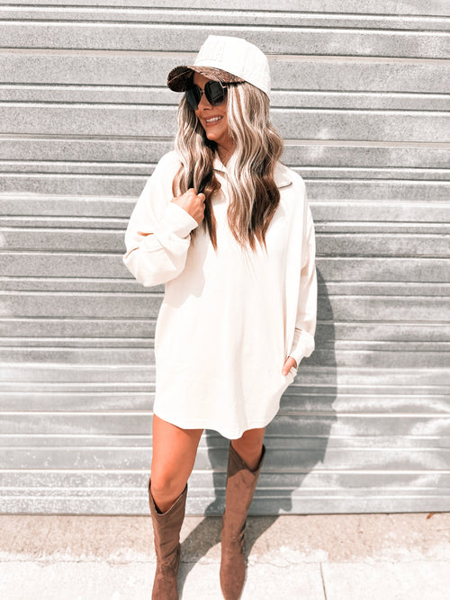 Hudson Scuba Mini Dress in Alpaca