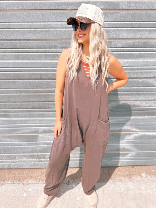Brylee Jumpsuit in Charcoal