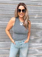 Violetta Tank in Navy Heather