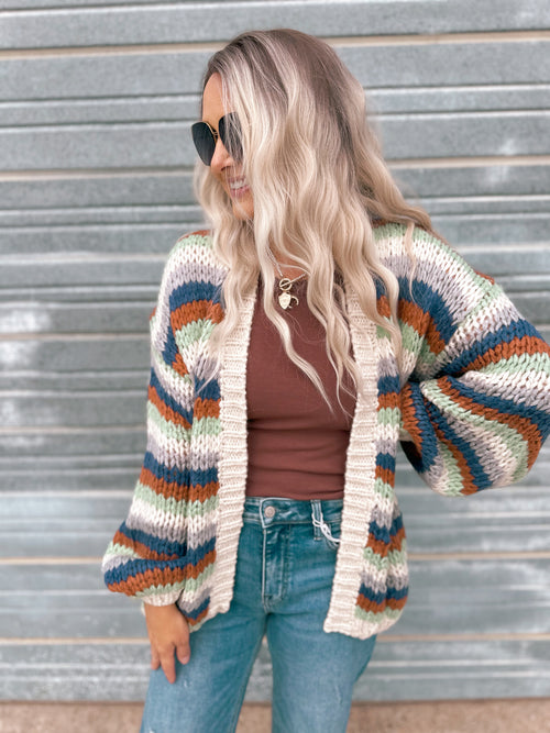 Kallyn Stripe Sweater in Cream
