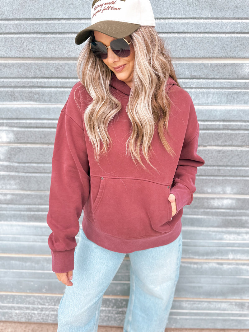 Cori Hoodie in Burgundy