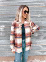 Desiree Shirt in Ivory Multi Plaid
