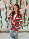 Jalen Cardigan in Christmas Knit