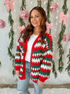 Jalen Cardigan in Christmas Knit