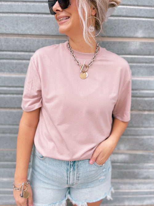 Mallory Tee in Rose