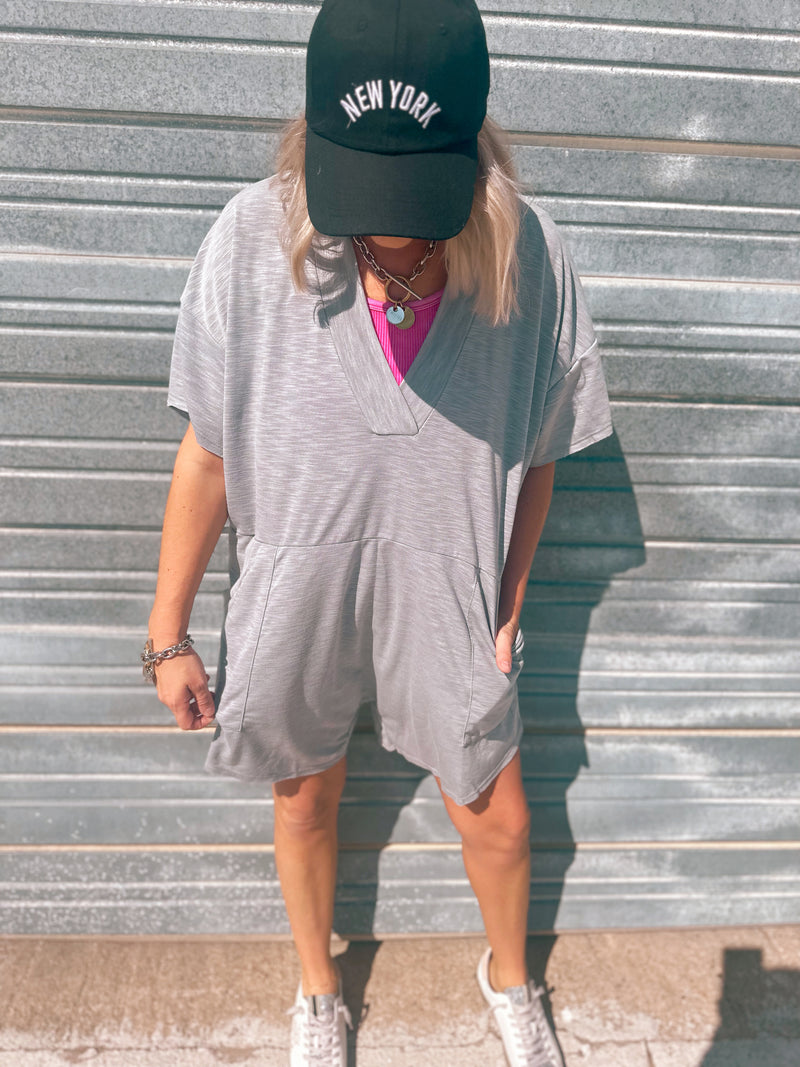 Tallahassee Romper in Gray